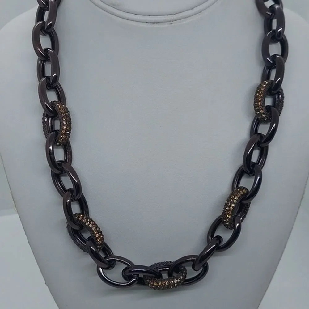 Coldwater Creek Bronze Chuncky Chain‎ Necklace